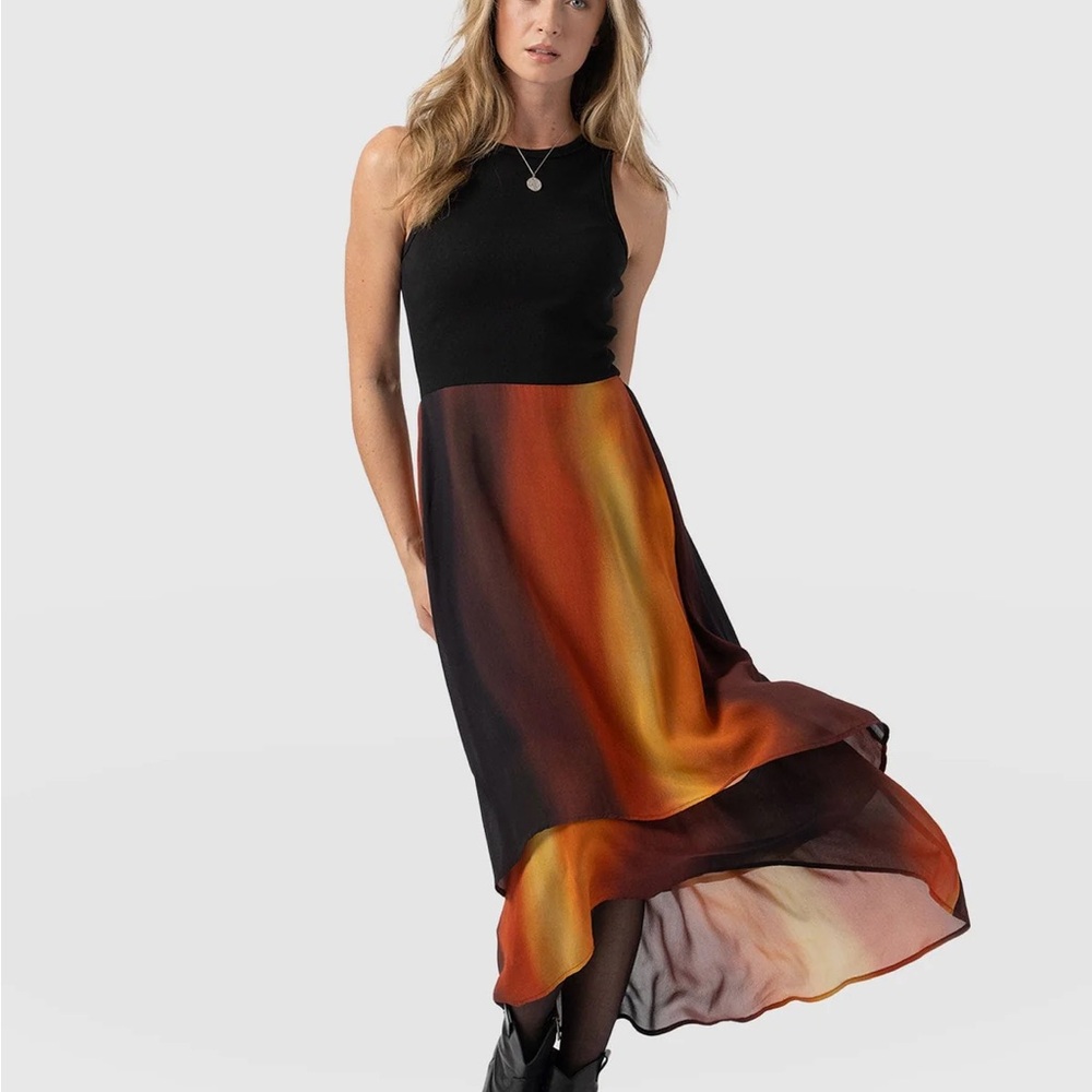 Saint and Sophia Ombré layered tank dress, size 18